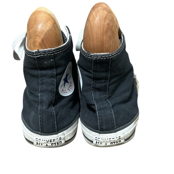 Unisex converse high tops black and white size 7M 9F 90’s Y2K grunge goth baggy - Picture 6 of 8